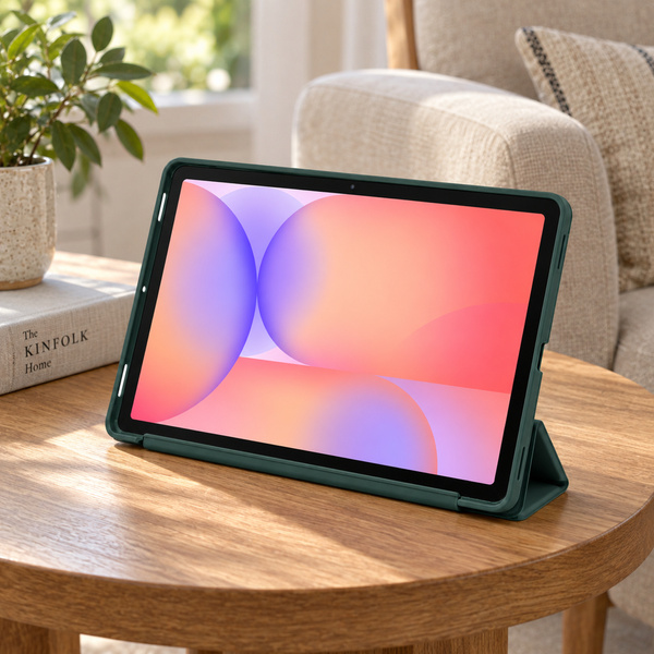 Etui Smart Case do Galaxy Tab S10 Lite 10.9/ S10 FE/ S9 FE/ S9/ S8 - zielone