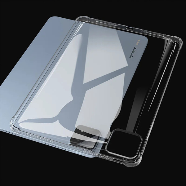 Etui Silikonowe do Xiaomi Pad 7 / Pad 7 Pro 11.2 / Xiaomi Pad 7 Pro, przezroczyste - ochronne z podstawką