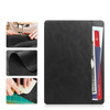 Etui skórzane z kieszeniami karty do Lenovo Tab M11 / M11 10.95, czarne - ochronne z podstawką