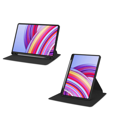Etui Obrotowe Crystal Pencil do Xiaomi Redmi Pad Pro 12.1 2024 / Poco Pad - ochronne, miejsce na rysik