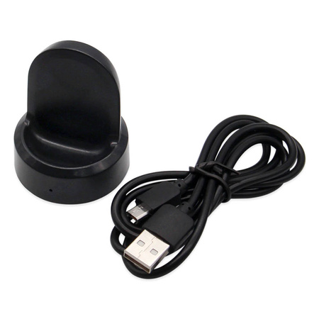 Ładowarka indukcyjna magnetyczna stacja dokująca do Galaxy Watch Gear S2 S3, czarna