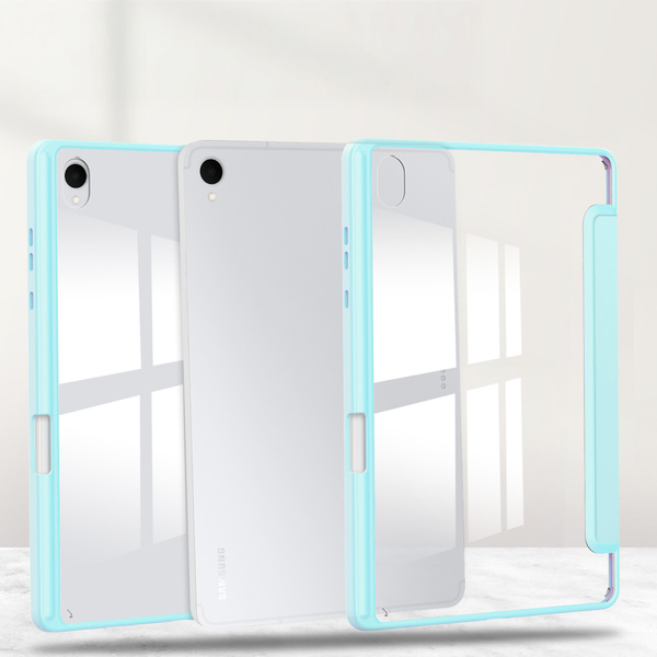 Etui Clear Pencil do Samsung Galaxy Tab S11 11 SM SMX736 z klapką, niebieskie - ochronne