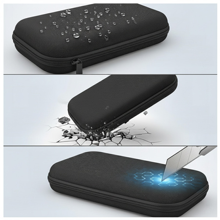 Etui do Nintendo Switch 2 2025 WZMOCNIONE ochronne pokrowiec do konsoli, czarne