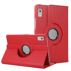 Etui Obrotowe składane do Lenovo Tab M9 9 2023 / Tab M9 2023 TB310, czerwone - ochronne z podstawką