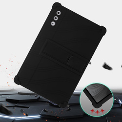 Etui Armor do Lenovo Yoga Tab Plus 12.7 2025, czarne - ochronne z podstawką, dostęp do portów i przycisków