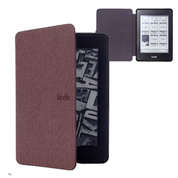 Etui Slim Case do Amazon Kindle Paperwhite 4, brązowe - ochronne z podstawką, dostęp do portów i przycisków