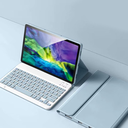 Etui z klawiaturą Bluetooth do Redmi Pad 2 Pro 2025, niebieskie - ochronne z podstawką