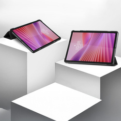 Etui Smart do Lenovo Tab 10.1 2025 z klapką / Lenovo Tab, czarne - ochronne z podstawką