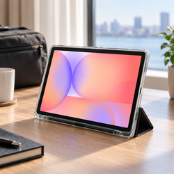 Etui Trifold do Galaxy Tab S10 Lite 10.9/ S10 FE/ S9 FE/ S9/ S8 z miejscem na rysik - czarne