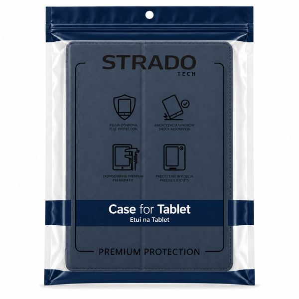 Etui do Apple iPad Air 11 M4 M3 M2 2026/ 25/ 24 gen. 8/7 z klapką - granatowe