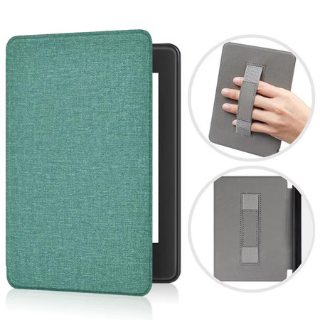Etui z uchwytem do Kindle Paperwhite 6/ Colorsoft/ Signature Edition 2024, zielone