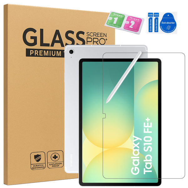 Szkło hartowane do Samsung Galaxy Tab S10 FE Plus S10 FE+ 13.1 - ochrona ekranu 9H, pełne pokrycie, oleofobowe