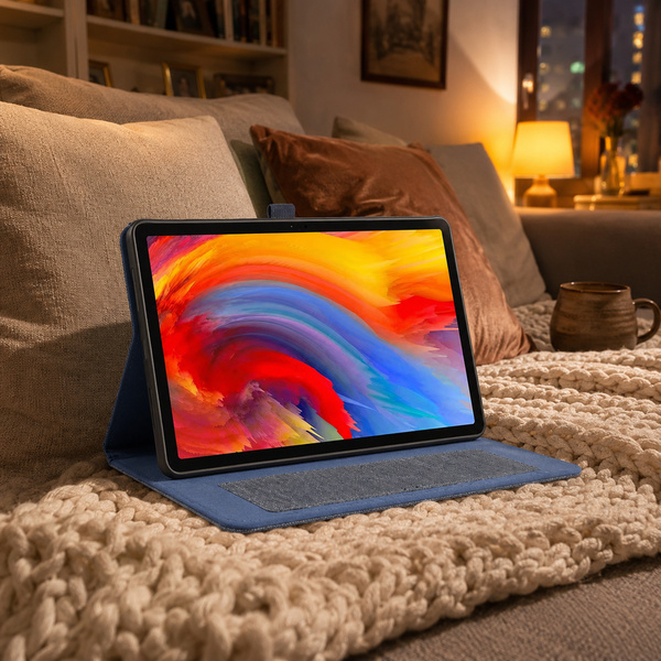 Etui Slim do Lenovo Idea Tab 11" TB336FU TB336ZU ZAFR0378PL z klapką - niebieskie