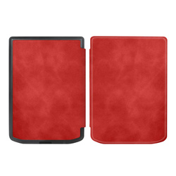 Etui Smart do Pocketbook Verse / Verse Pro 629 634, czerwone - ochronne z podstawką, dostęp do portów i przycisków