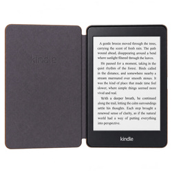 Etui Slim Case do Amazon Kindle Paperwhite 4, brązowe - ochronne z podstawką, dostęp do portów i przycisków
