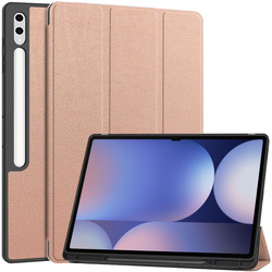 Etui Smart do Galaxy Tab S9 Ultra / S10 Ultra 14.6 X910 X916 X926, różowe złoto - ochronne z podstawką