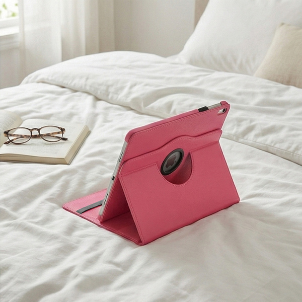 Etui Obrotowe do iPad 10.9 2022 Gen. 10 / iPad 11 2025 A16 Gen. 11, różowe - ochronne z podstawką