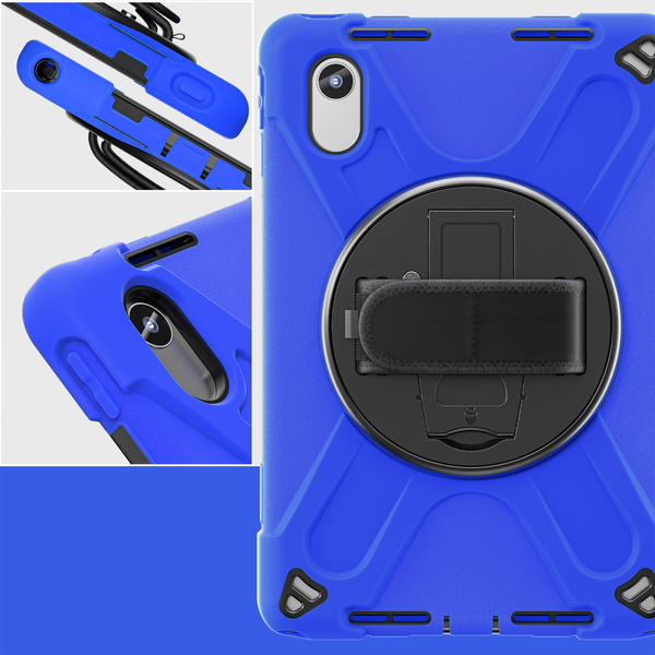 Etui Shockproof z uchwytem do Lenovo Tab M11 10.95, niebieskie - ochronne z podstawką