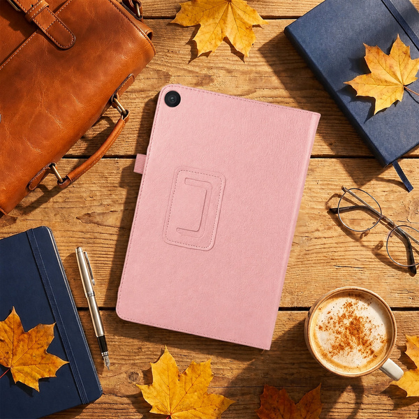 Etui do Lenovo Tab 10.1 2025 TB311FU TB311XU ZAEH0040PL z klapką - różowe