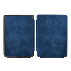 Etui Smart do Pocketbook Verse / Verse Pro 629 634, granatowe - ochronne z podstawką, dostęp do portów i przycisków