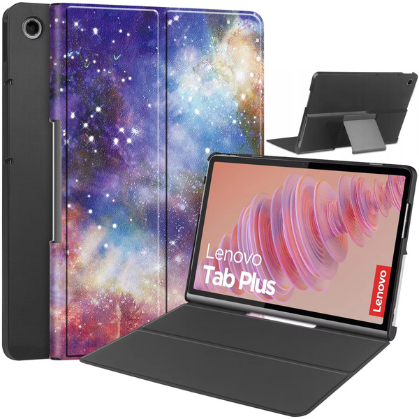 Etui Graphic do Lenovo Tab Plus, Galactica - ochronne z podstawką, dostęp do portów i przycisków