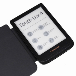 Etui Smart do Pocketbook Touch Lux 4 / Pocketbook Touch Lux 5 627 / Pocketbook Touch Lux 616 / 628 HD 3, czarne - ochronne
