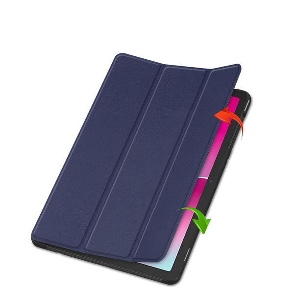 Etui Smart do T-Mobile T Tablet 2 10.1 5G 2025 z klapką, granatowe - ochronne z podstawką