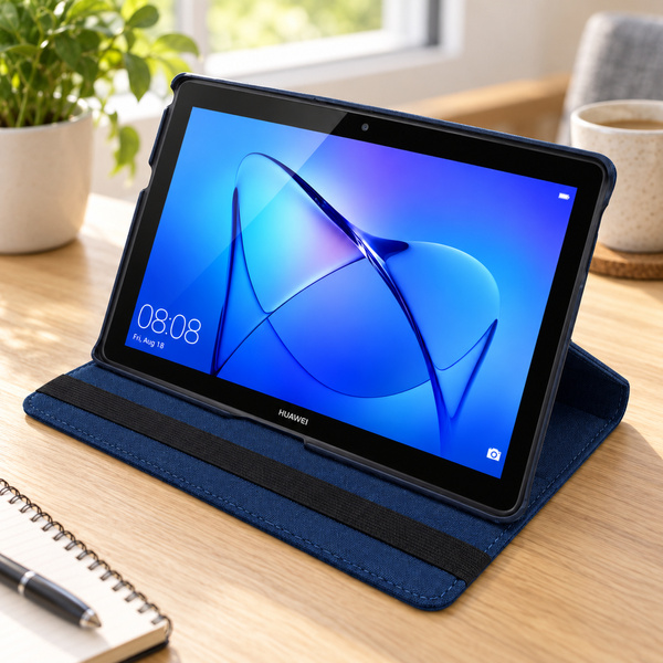 Etui z klapką do Huawei MediaPad T3 10 9.6 obrotowa podstawka ochronne