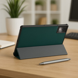 Etui Smart z klapką do Lenovo Tab K11 Plus 11.45 / Lenovo K11 Plus, zielone - ochronne z podstawką
