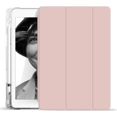 Etui Hard Crystal z uchwytem na rysik do Apple iPad 10.9 10 GEN 2022 / iPad 11 A16 11GEN 2025 - Pink