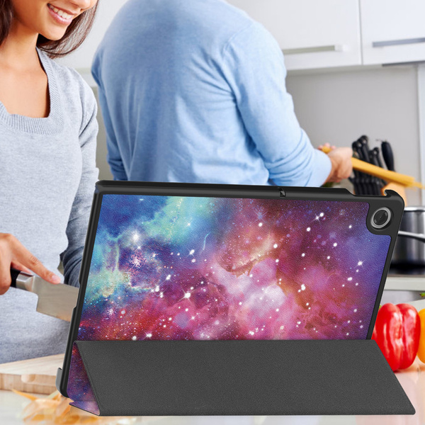 Etui Graficzne do Lenovo Tab 10.1 2025 z klapką - ochronne z podstawką