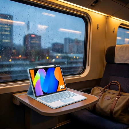 Etui i KLAWIATURA do Lenovo Idea Tab 11" ZAFR0378PL TB336FU TB336ZU 2025, niebieskie