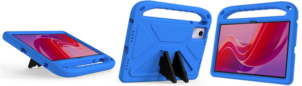 Etui Pancerne z uchwytem do Lenovo Tab M11 10.95 / Tab M11, niebieskie - ochronne z podstawką