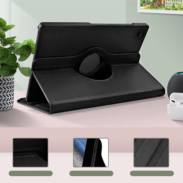 Etui Obrotowe 360 do Lenovo Tab M10 10.1 2022 3 Gen / Tab M10 Plus 2022 3-generacja, czarne - ochronne z podstawką