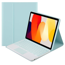 Etui z klawiaturą Bluetooth do Xiaomi Redmi Pad SE 11 2023, niebieskie - ochronne z podstawką