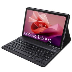 Etui do Lenovo Tab P12 TB-370, czarne - ochronne z podstawką, dostęp do portów i przycisków