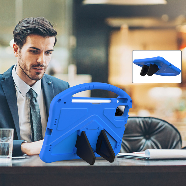 Etui FunColor do Xiaomi Pad 7 / Pad 7 Pro 11.2 pancerne / Xiaomi Pad 7 Pro, niebieskie - ochronne z podstawką
