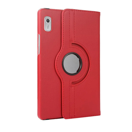 Etui OBROTOWE składane podstawka do Lenovo Tab M9 9" 2023 TB310XU TB310FU, czerwone
