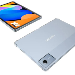 Etui Silikonowe do Lenovo Idea Tab 11, przezroczyste - ochronne z podstawką