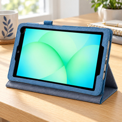 Etui Slim z klapką do Galaxy Tab A11 X135/ X133 A9 SM-X115/ X110 - niebieskie
