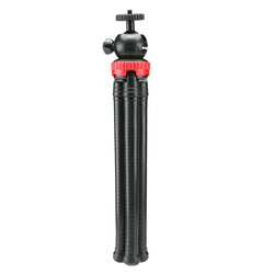 Uniwersalny elastyczny statyw tripod na telefon aparat GoPro gwint 1 / 4, czarny