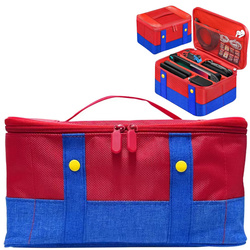 Etui Torba podróżna do Nintendo Switch 2 2025 z przegrodami wodoodporna, mario - ochronne z podstawką