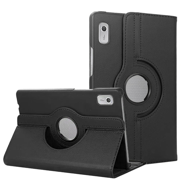 Etui do Lenovo Tab M9 2023 / Tab M9 2023 TB310, czarne - ochronne z podstawką, dostęp do portów i przycisków