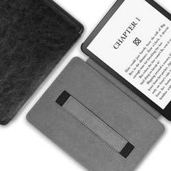 Etui z uchwytem paskiem rękę do Kindle Paperwhite 5 i / Paperwhite 5, brązowe - ochronne z podstawką