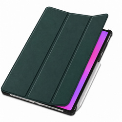 Etui Smart do Lenovo Yoga Tab Plus 12.7 2025 z klapką i podstawką - zielone