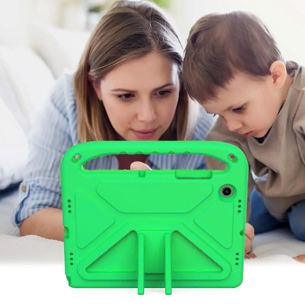 Etui FunColor z uchwytem do Samsung Galaxy Tab A9 8.7 X110 / X115, zielone - ochronne