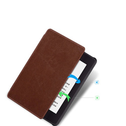Etui Strap Case do Kindle Paperwhite 4, czarne - ochronne z podstawką, dostęp do portów i przycisków