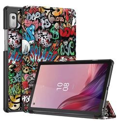 Etui Graficzne z klapką Smart do Lenovo Tab M9 2023 / Tab M9 2023 TB310 - ochronne z podstawką