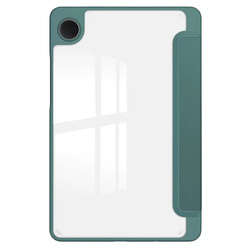 Etui Clear Pencil do Galaxy Tab A11+ 10.9 2025 X230/ X235/ X236 A9+ SM-X215/ X216, ciemnozielone