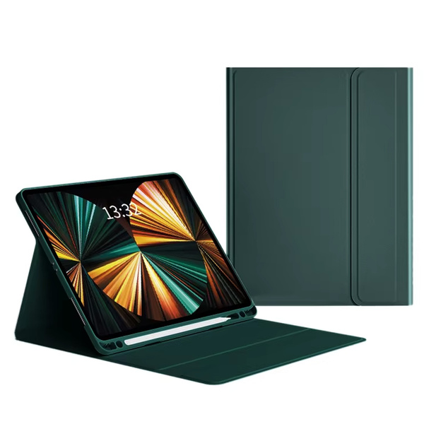 Etui z klawiaturą do Xiaomi Pad 7 / Pad 7 Pro 11.2 na rysik / Xiaomi Pad 7 Pro, zielone - ochronne z podstawką